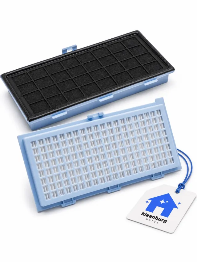 Kleanburg Filter Geschikt als vervanger voor Miele SF-AH30 - Classic C1, Complete C1, Dynamic U1 blauw/zwart