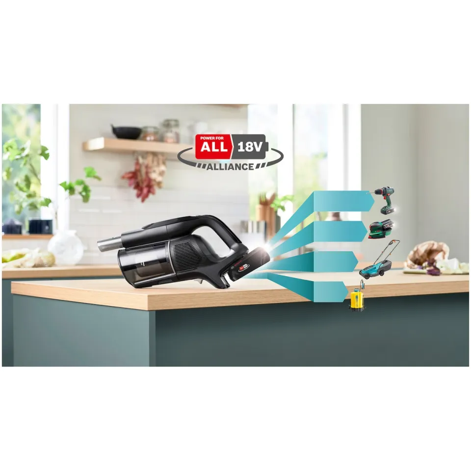 Bosch BXS1041BQC Unlimited 10 steelstofzuiger zwart, foto 2