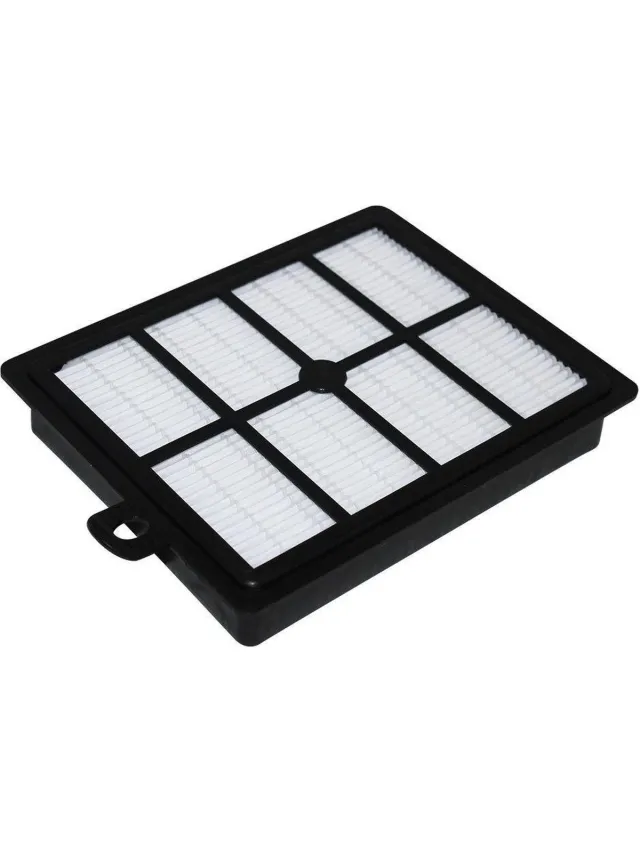 Scanpart HEPA uitblaasfilter H12 - Geschikt voor AEG Electrolux Philips - Alternatief voor Philips FC8038 - AEG AEF12 - Electrolux EFH12 - Stofzuiger filter Zwart