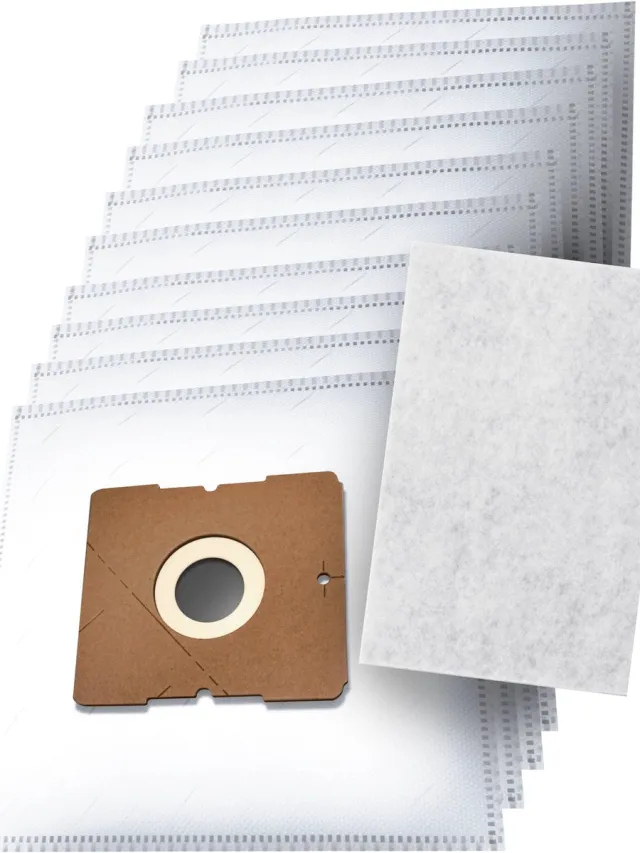 Dparts 10x Dparts stofzuigerzakken met 1 filter geschikt voor Nilfisk Coupe - Go - One - Compact - Coupe Neo - Parquet - Special - GM 100 - GM 150 - Sprint - Action - Bravo stofzuiger stofzakken series