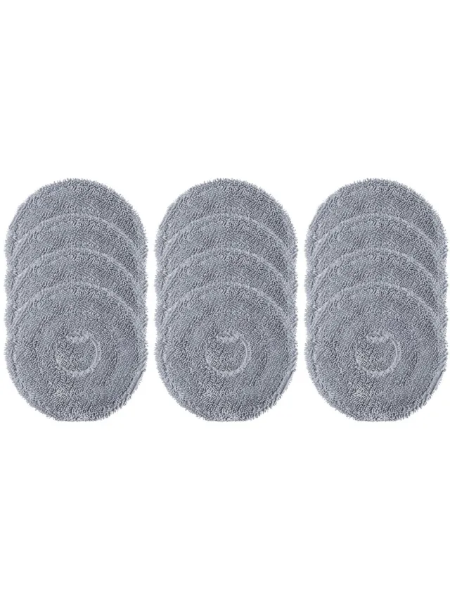 Plus.Parts Roborock Saros 10R/20/Z70 en Qrevo Curv 2 Pro/CurvX/EdgeT Dweilpads (12 Stuks, Plus.Parts® alternatief voor 8.02.0453) Overig