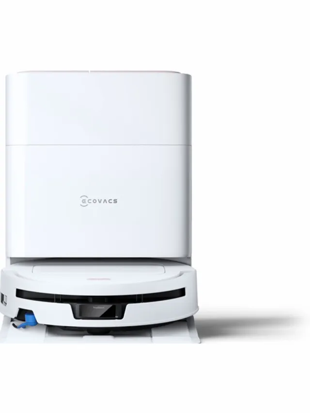 Ecovacs T90 MAX OMNI Robotstofzuiger met dweilfunctie - Zelfreinigende roller - Randreiniging - Autolegen wit