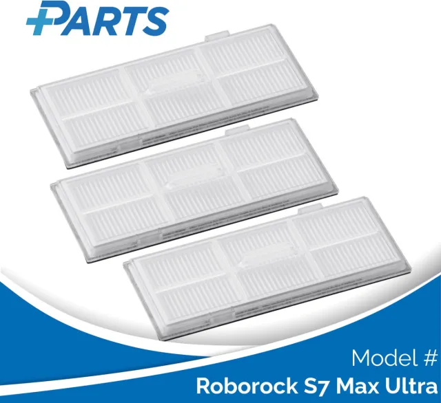 Plus.Parts Roborock S7 Max Ultra Filters (3 Stuks, Plus.Parts® alternatief voor 8.02.0082) Overig