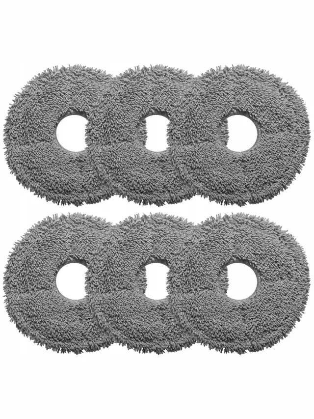 AreoSe Dweilpads voor Dreame L10S Ultra L20 X20 X40 X50 Xiaomi S10+ X10+ Q Revo - 6 stuks