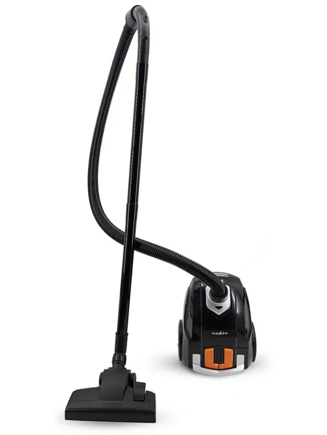 Nedis Stofzuiger Met Zak - 2 liter - HEPA 12- Snoerlengte 5m - Oranje / Zwart