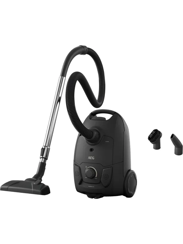 AEG AB31C1GG CLEAN 3000 - Stofzuiger met zak - Hepa 14 - 2 mondstukken Zwart