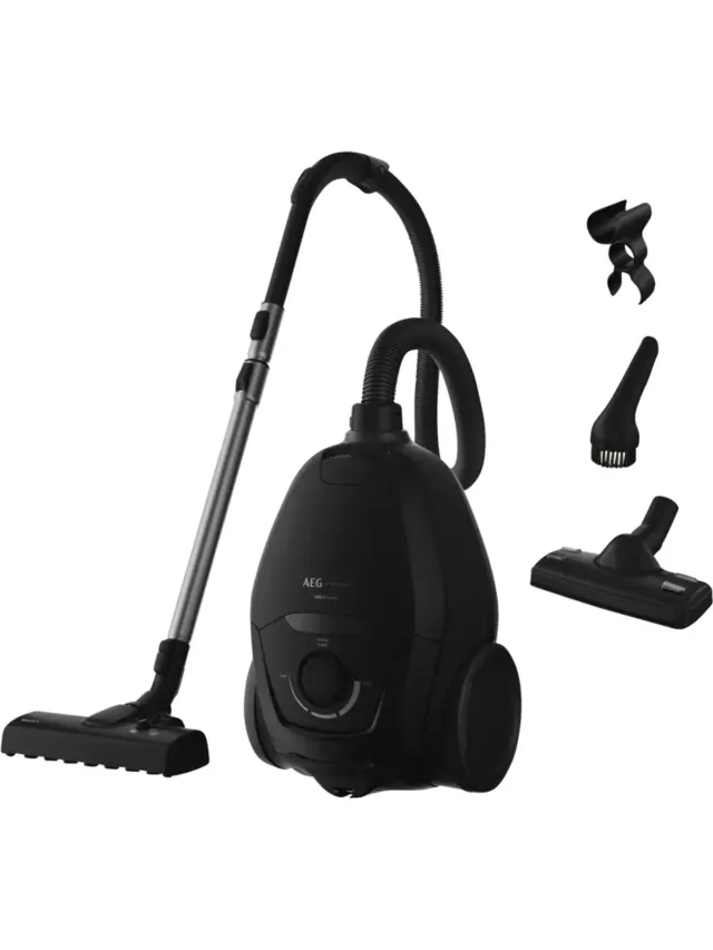 AEG VX83A2EPP 3,5 l Trommelstofzuiger Droog 750 W Stofzak Zwart