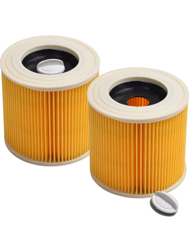 Covako Geschikt voor KARCHER. voordeelpak 2 stuks Luchtafvoerfilter Stofklasse L voor KNT2, SE4001, SE4002, 6.414-552.0, KFI3310. COVAKO Merk