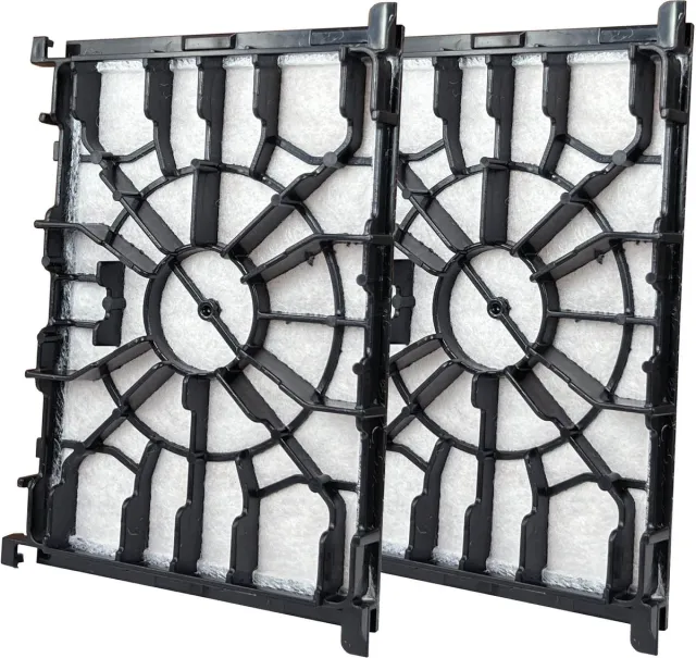 Multaparts motor filter geschikt voor Bosch / Siemens - set van 2 stuks| Filter kunststof frame achter stofzak | Afm. 16 x 11 x 1 cm | O.a. geschikt voor Move On, GL30, GL40, GL50, Free'e | Alternatief voor 00579421, VZ02MSF, BBZ02MPF Zwart