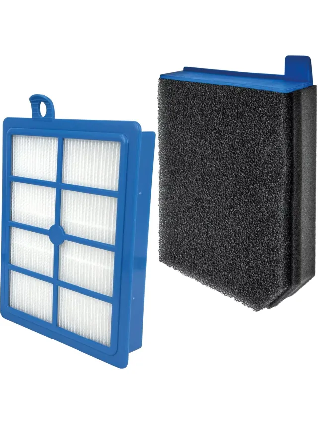 Multaparts filterset HEPA + Cascade filter geschikt voor AEG LX9 & Electrolux PC91 series | Alternatief voor origineel 140110909011 & EFH13 Blauw