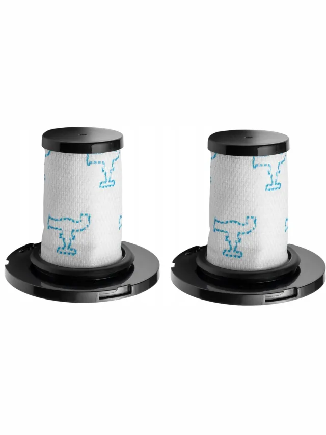 AreoSe HEPA-filter voor TEFAL X-Force Flex 11.60 12.60 14.60 15.60 Rowenta X-Force - 2 stuks Black