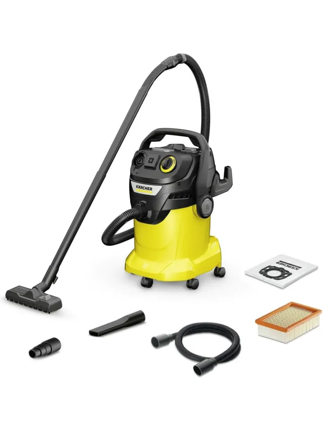 Kärcher Karcher KWD6 Serie - Universele Stofzuiger - Nat- en Droogzuigen - 25L Tank - 1300 W Vliegvermogen Zwart;Geel