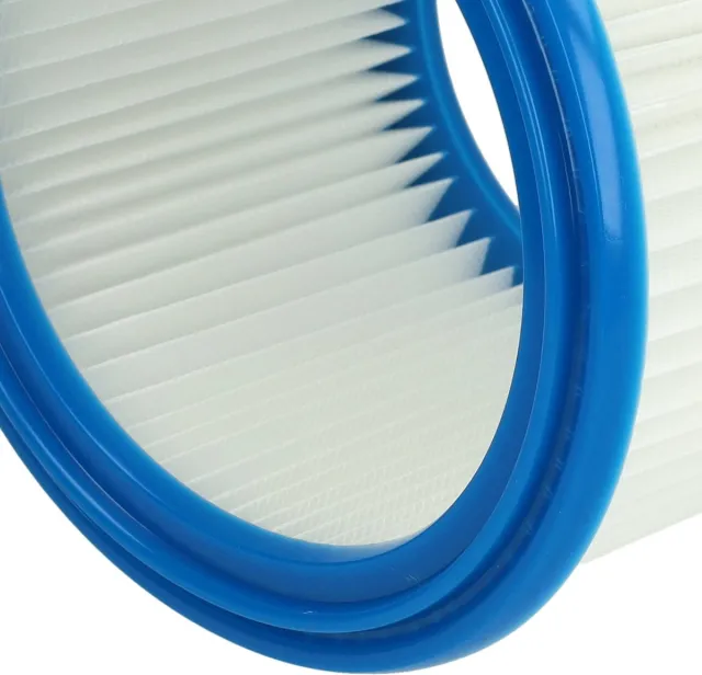 VHBW geplooid filter compatibel met Protool Festool VCP 260 EH, VCP250E, VCP 260 E-M, VCP 260 E-L, VCP 250 E, VCP 10 E stofzuigers - cartridgefilter blauw wit