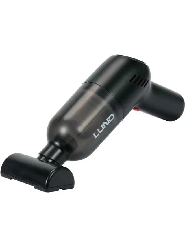 Lund Serie - Draadloze Auto Stofzuiger - 60W - Hoge Zuigkracht Zwart