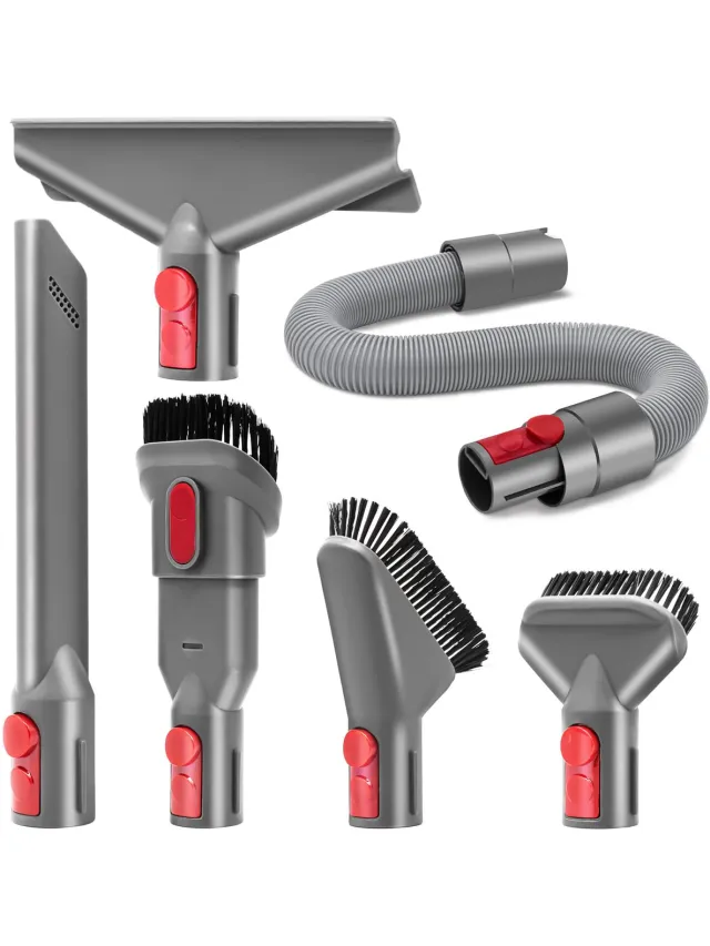 YONO Opzetstuk Accessoires Set XL geschikt voor Dyson V16/V15/V11/V10/V8 - Mondstuk - Zuigmond - Borstel - Onderdelen Steelstofzuiger - Accessoires Opzetstukken XL Set
