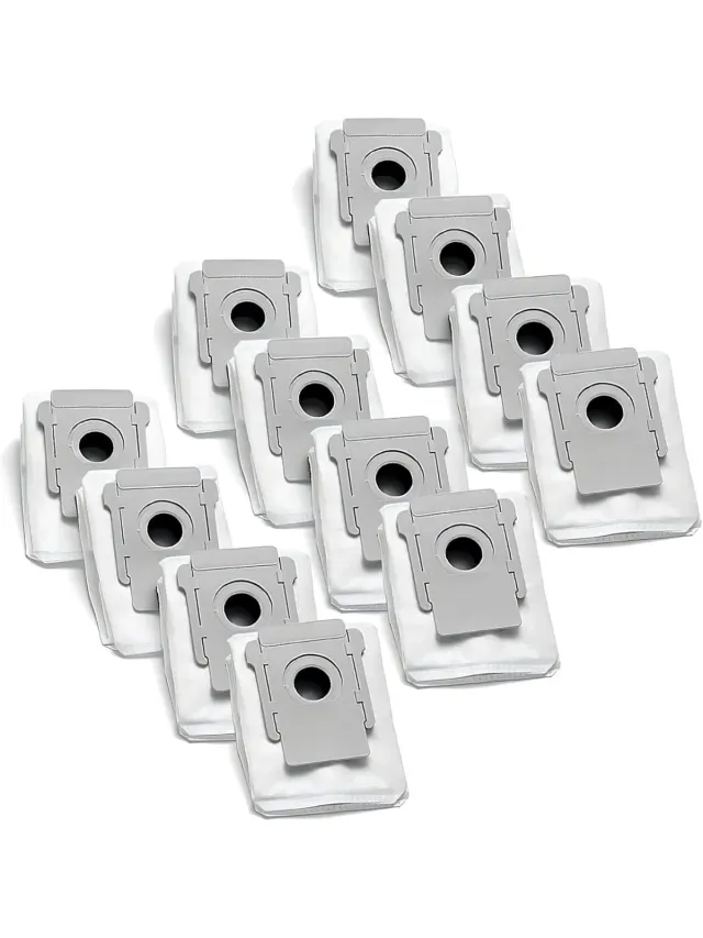 iRobot Roomba 12 Stofzuigerzakken Geschikt voor iRobot Roomba i7 i7+ i8 i8+ i4 i4+ i6 i6+ j7 j7+ s9 s9+ E5 E6 E7, Vervangende Zakken Geschikt voor Roomba I/S/J-Serie, Accessoires Geschikt voor Roomba i7 Stofzuiger Wit