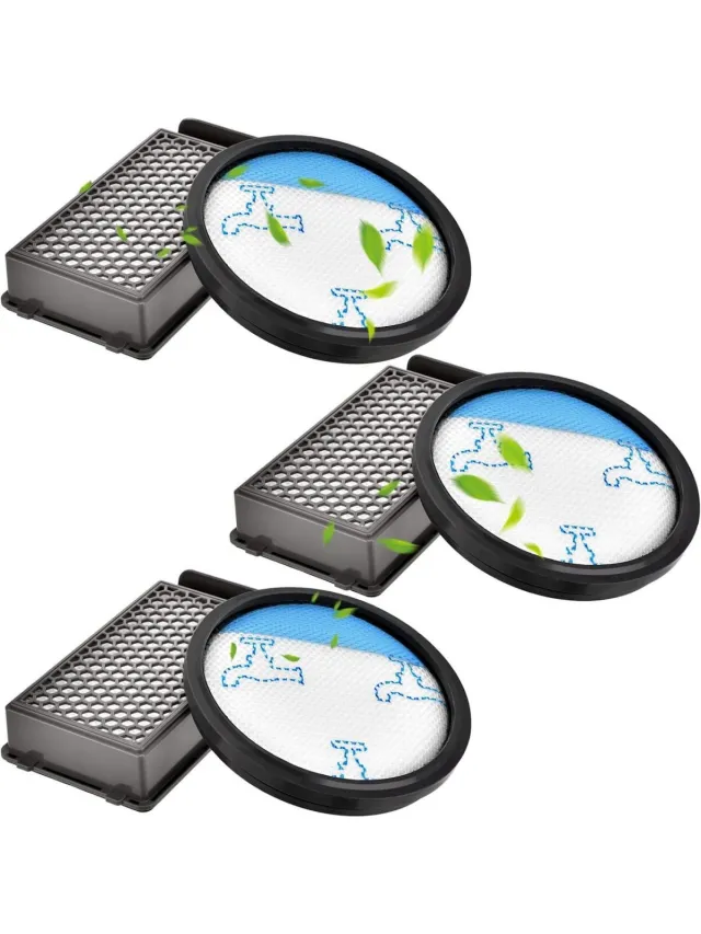 GelldG HEPA-filterset – 3-delige set – Geschikt voor Rowenta Compact Power Cyclonic Force zakloze stofzuigers – Vervangingsfilters / Onderdelen – Geschikt voor RO3731EA, RO3753EA, RO3786EA, RO3798EA, RO3718EA, RP3721EA (ZR005901) Zwart
