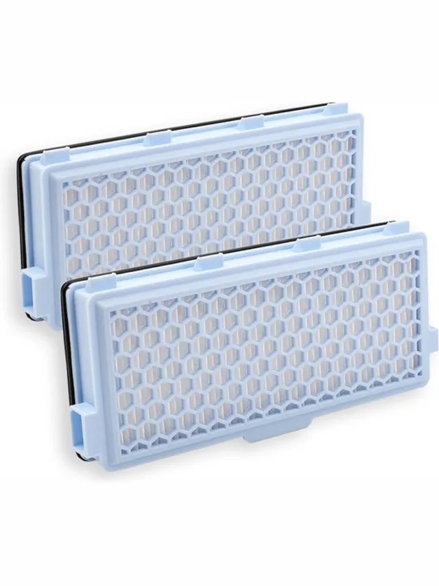 Miele Actieve HEPA-filterset 2 stuks geschikt voor Miele Classic Compact C1, Complete C2 en C3 Blauw