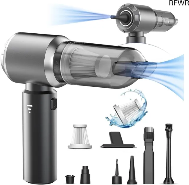 RFWR Draadloze handstofzuiger 20000 PA 4-in-1 | Draagbare multifunctionele stofzuiger voor auto en huis