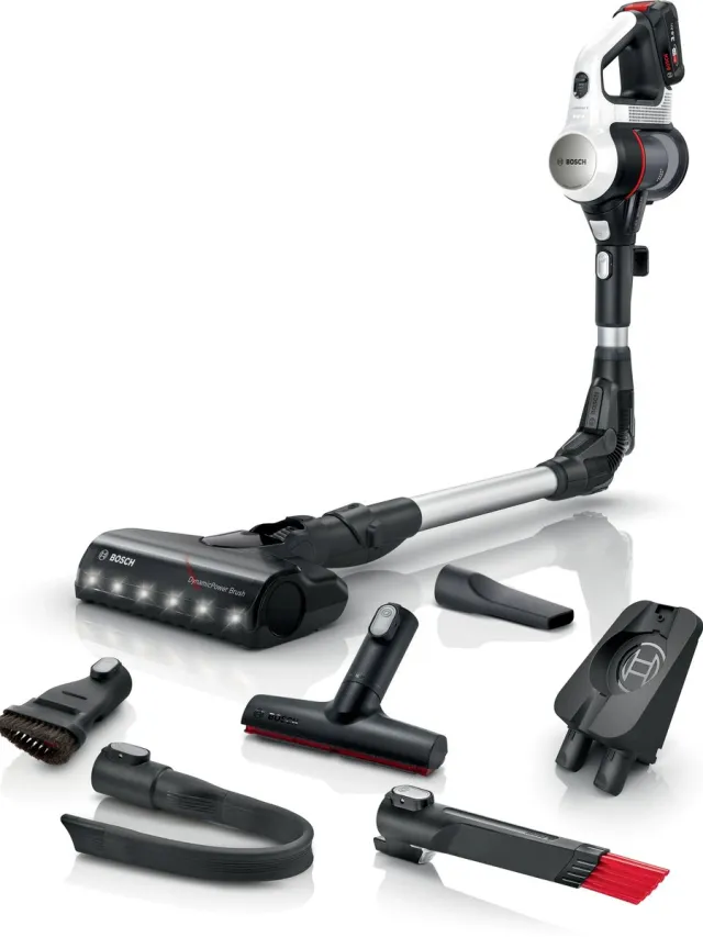 Bosch Unlimited 7 BCS711XXL - draadloze steelstofzuiger - wit