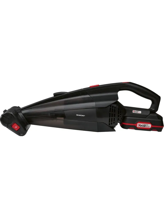 PARKSIDE SILVERCREST Accu handstofzuiger 20V inclusief lader en oplader - Looptijd 35 min - Inhoud 400 ml black