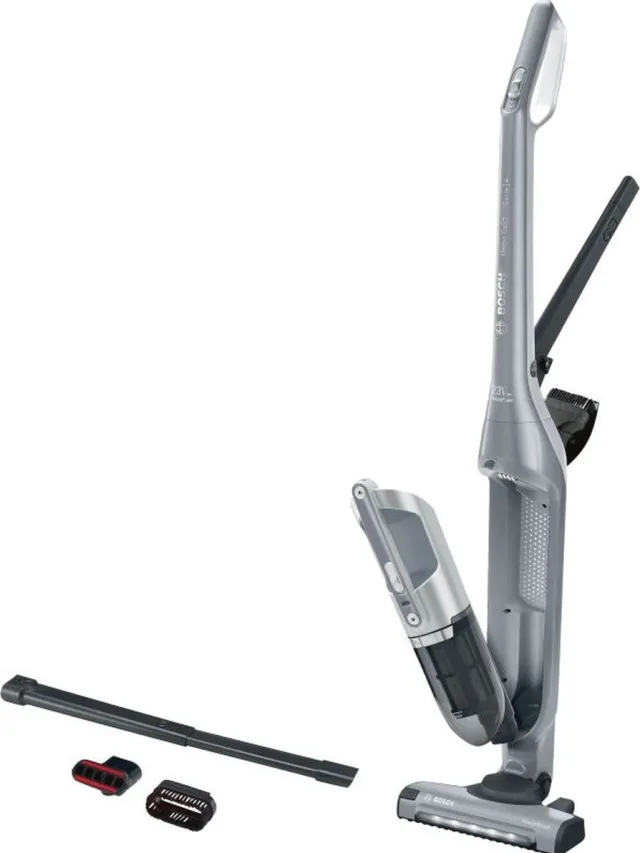 Bosch BCH3K2301 Serie 4 Flexxo -Steelstofzuiger - Zilver - Gen 2 Accu Blauw