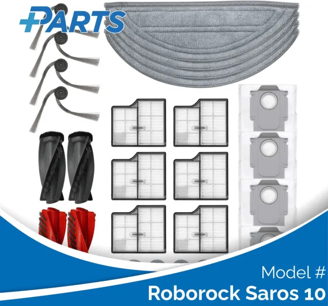 Plus.Parts Roborock Saros 10 Onderhoudsset (Plus.Parts® alternatief voor 8.02.0403) Overig