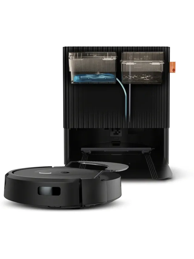 Irobot Roomba Combo 10 Max + AutoWash Dock - Robotstofzuiger en Dweilrobot - Zelfreinigend - Objectdetectie en vermijding - X0858 Zwart