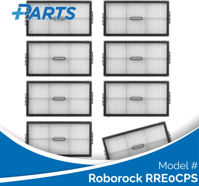 Plus.Parts Roborock RRE0CPS Filters (8 Stuks, Plus.Parts® alternatief voor 8.02.0471) Overig