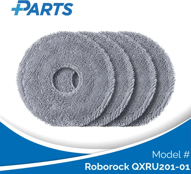 Plus.Parts Roborock QXRU201-01 Dweilpads (4 Stuks, Plus.Parts® alternatief voor 8.02.0453) Overig
