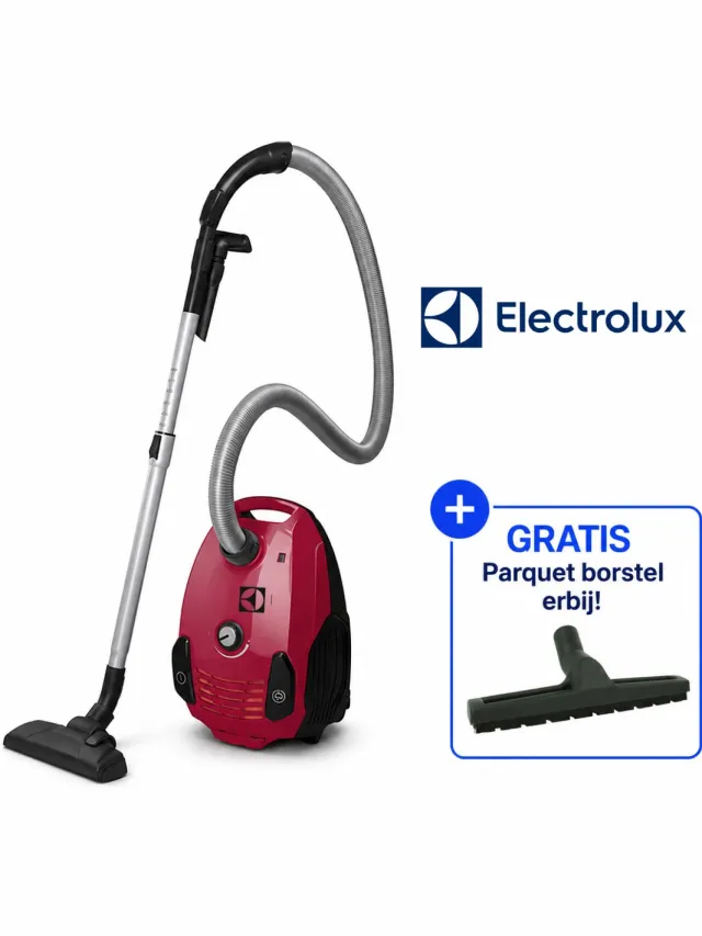 Electrolux EPF61RR krachtige stofzuiger met parket zuigmond Rood