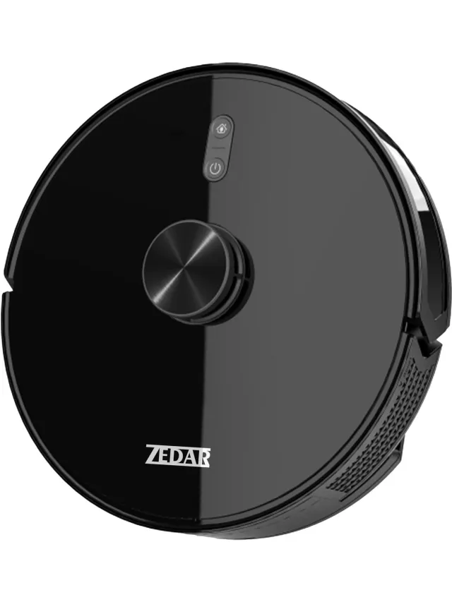 Zedar Lidar Robotstofzuiger met APP - Dweilfunctie - Laser Navigatie - geschikt voor huisdieren - met laadstation - Zedar R600 Zwart