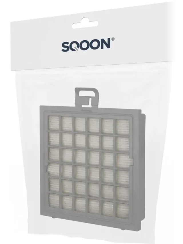 SQOON HEPA-filter geschikt voor Bosch & Siemens stofzuigers - Gelijk aan model: BBZ151HF / VZ151HFB / 483774 - Voor schone uitblaaslucht en optimale filtering Grijs