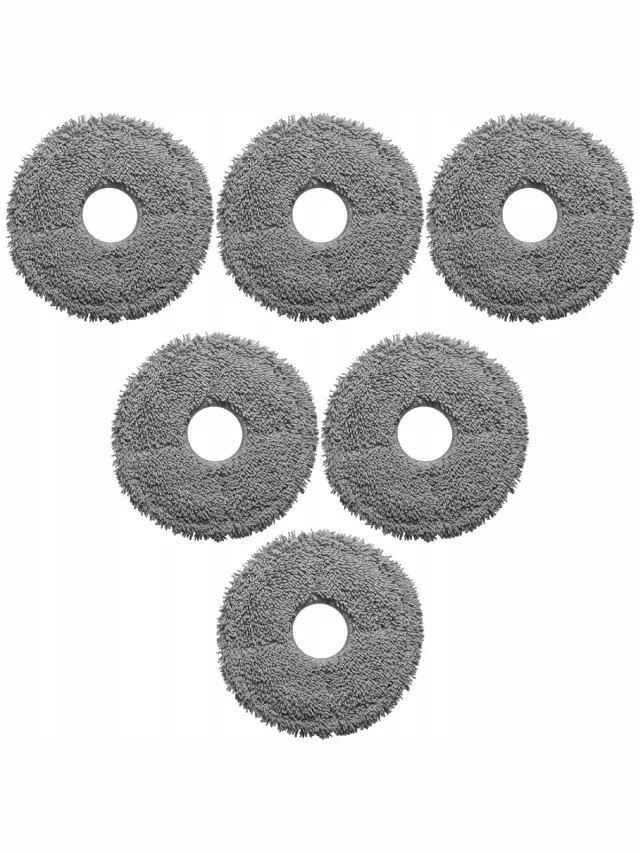 AreoSe Dweilpads voor Dreame L10S Ultra L20 X30 X40 Xiaomi S10+ X10+ - 6 stuks