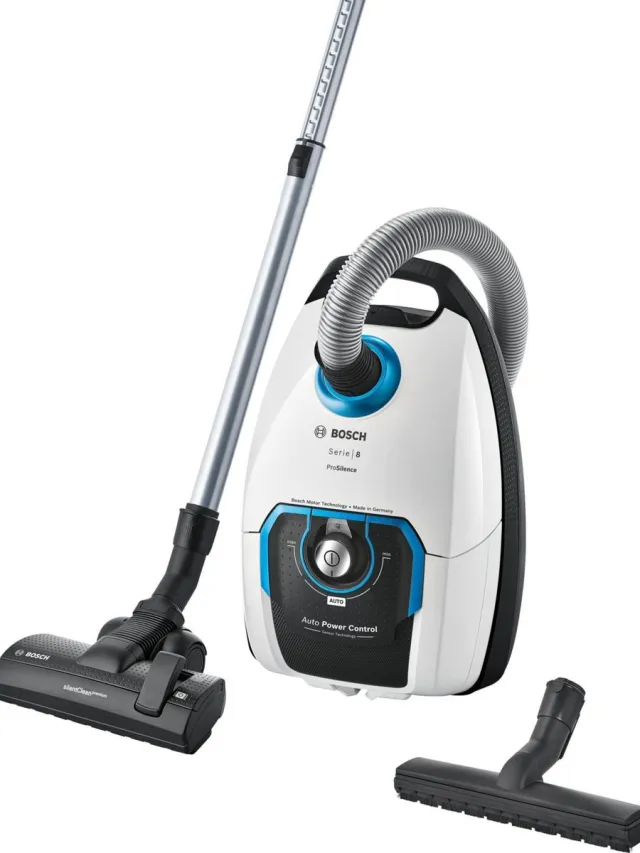 Bosch ProSilence BGB8SIL1 Serie 8 - Stofzuiger met zak - Wit Wit - Stille stofzuiger geschikt voor parket