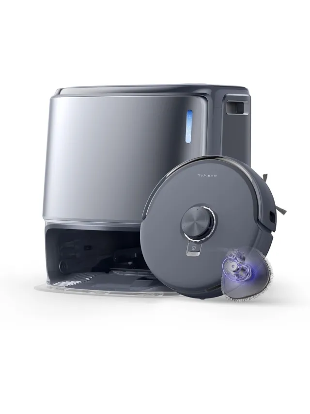 Narwal Freo Z10 Ultra Robot Vacuum & Mop: 18000Pa Suction, AI Dual Cameras, 75°C Hot Water Mop, Self-Emptying & Drying Gray