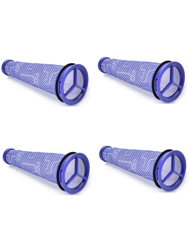 Thredo Voorfilter geschikt voor Dyson DC50 Stofzuigers - Set van 4 Stuks - Wasbaar Motorfilter - Vervangt 965080-01