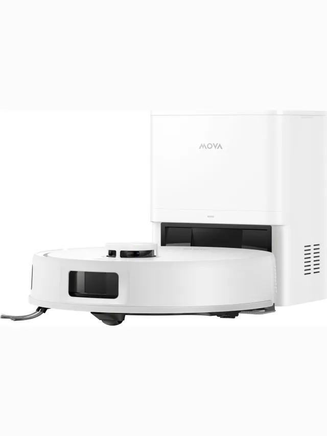 Mova E20S Pro Plus – Robot stofzuiger en dweil – 13.000 Pa – Auto-leeg Wit