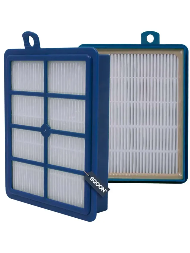 SQOON Filter geschikt voor Philips FC8031 Performer Silent, Performer, Marathon, Jewel en AEG VX7, VX8, LX7, LX8, LX9 Blauw