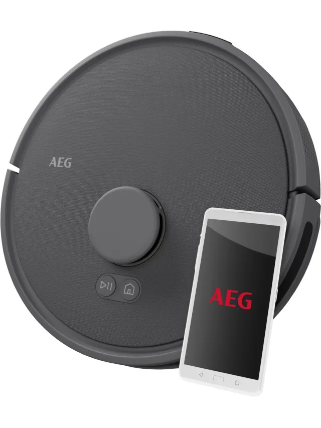 AEG 7000 Robotstofzuiger AR71HW1DG – Dweilfunctie – App Bediening – Donkergrijs Zwart