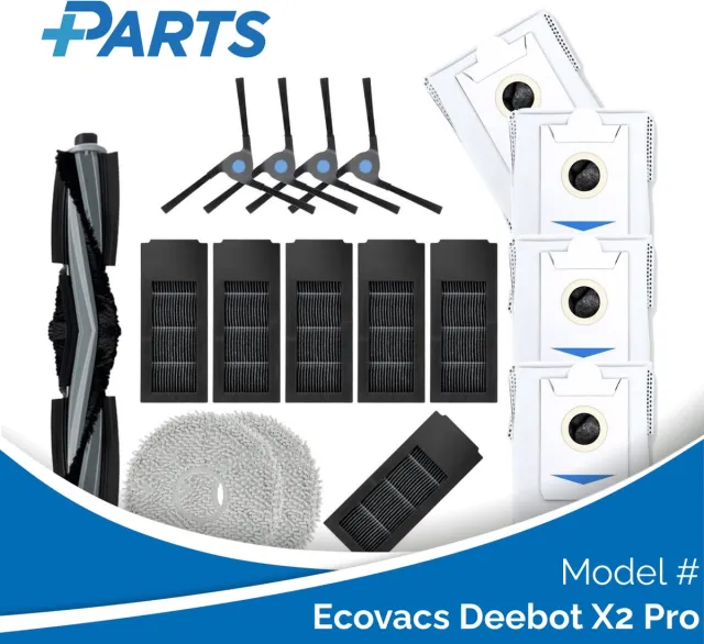 Plus.Parts Ecovacs Deebot X2 Pro Onderhoudsset (Plus.Parts® alternatief voor DKT060099) Overig