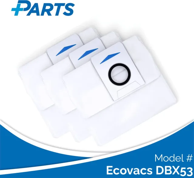 Plus.Parts Ecovacs DBX53 Stofzakken (3 Stuks, Plus.Parts® alternatief voor D-DB03-0003) Overig