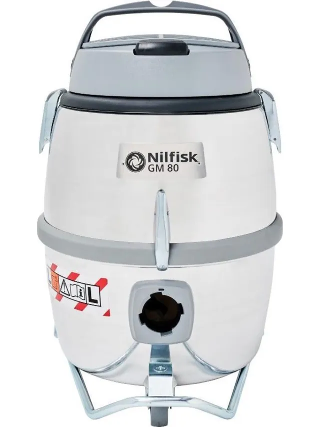 Nilfisk Stofzuiger GM80P Professioneel - 1200 Watt aluminium
