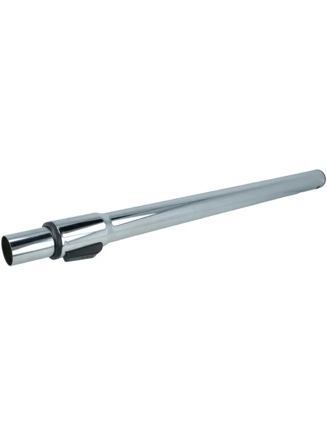 VHBW stofzuigerbuis, compatibel met Rowenta RO 1221 R1900, RO 12214 A900, RO 122101900, RO 1221 R2900 stofzuiger – 32 mm aansluiting, 58 – 96 cm, verchroomd