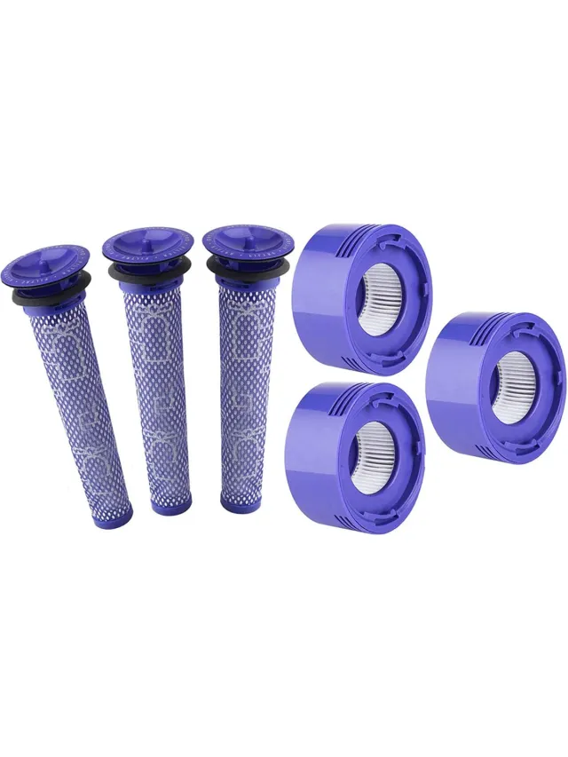Promessa-Solutions XXL Super Set HEPA - Pre- & Post Filter - geschikt voor Dyson V7 en V8 96747801 Accessoires. Paars