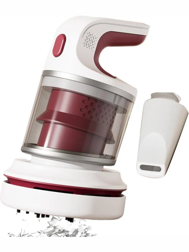 Ulisem Stofzuiger - Draadloze handstofzuiger voor computer en bureau - Mini stofzuiger met krachtige motor - Verwijdert stof, haren en kruimels - USB oplaadbaar - Voor thuis, kantoor en reis - Lichtgewicht en stil - Rood