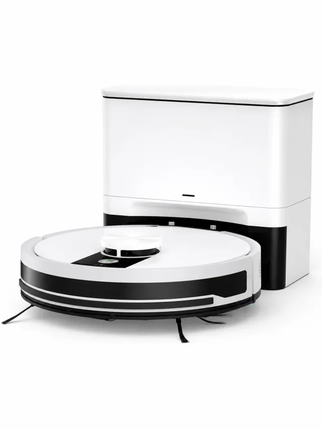 ILIFE Jensaro Robotstofzuiger Met Dweilfunctie - LIDAR Laser Navigatie - 3000Pa Robotstofzuiger - Automatische Leegfunctie - Wit