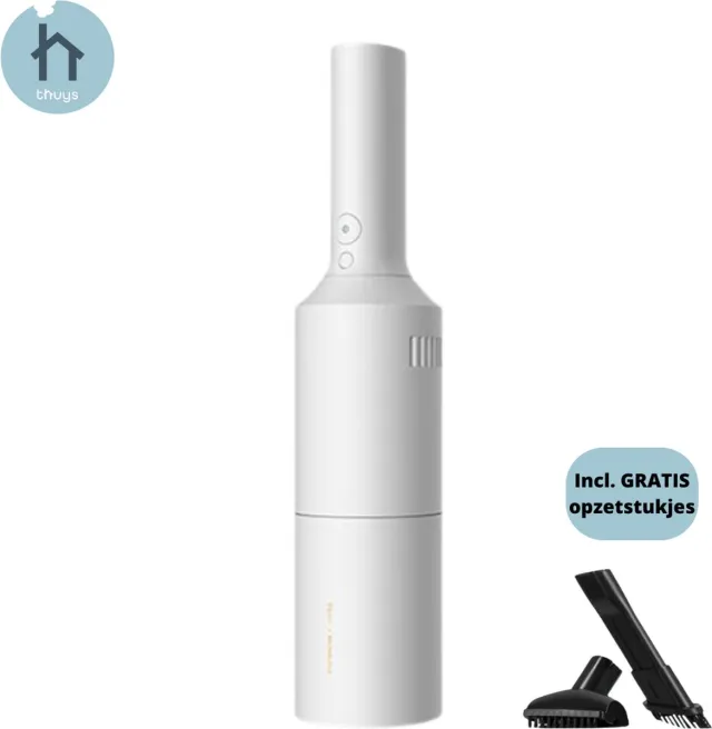 Thuys Kruimeldief - Draadloze Handstofzuiger - Autostofzuiger - HEPA Filter - Luxe - LED Licht Wit