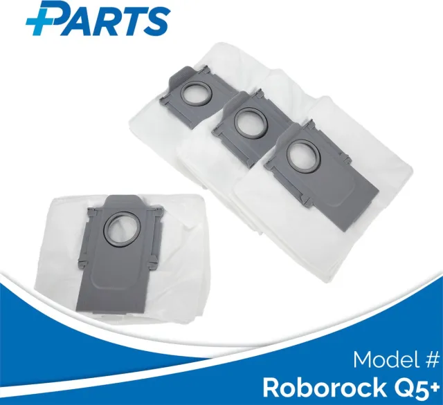 Plus.Parts Roborock Q5+ Stofzakken (4 Stuks, Plus.Parts® alternatief voor 8.02.0132) Overig