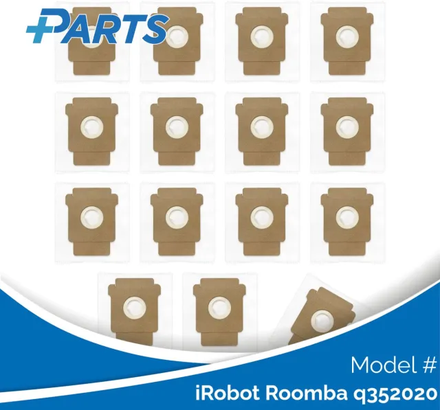 Plus.Parts iRobot Roomba q352020 Stofzakken (15 Stuks, Plus.Parts® alternatief voor 4849916) Overig
